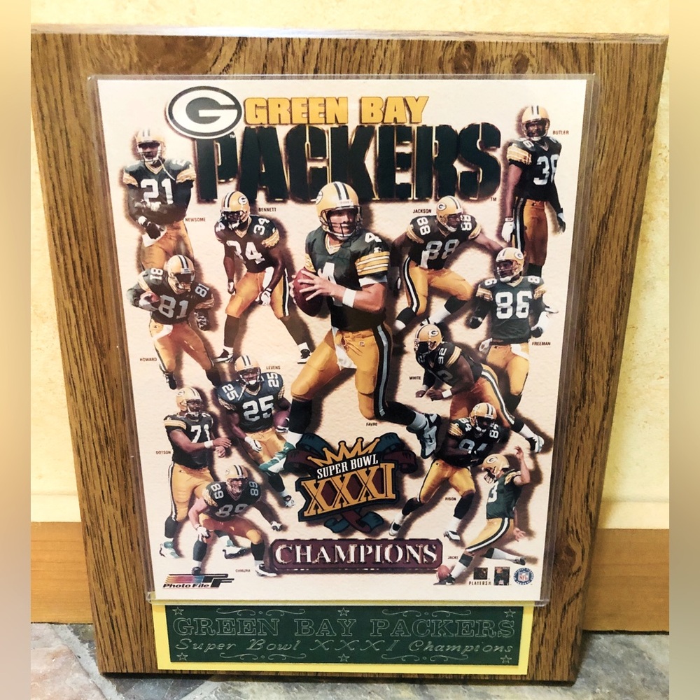 Green Bay Packers Super Bowl XXXI Champions Plaque